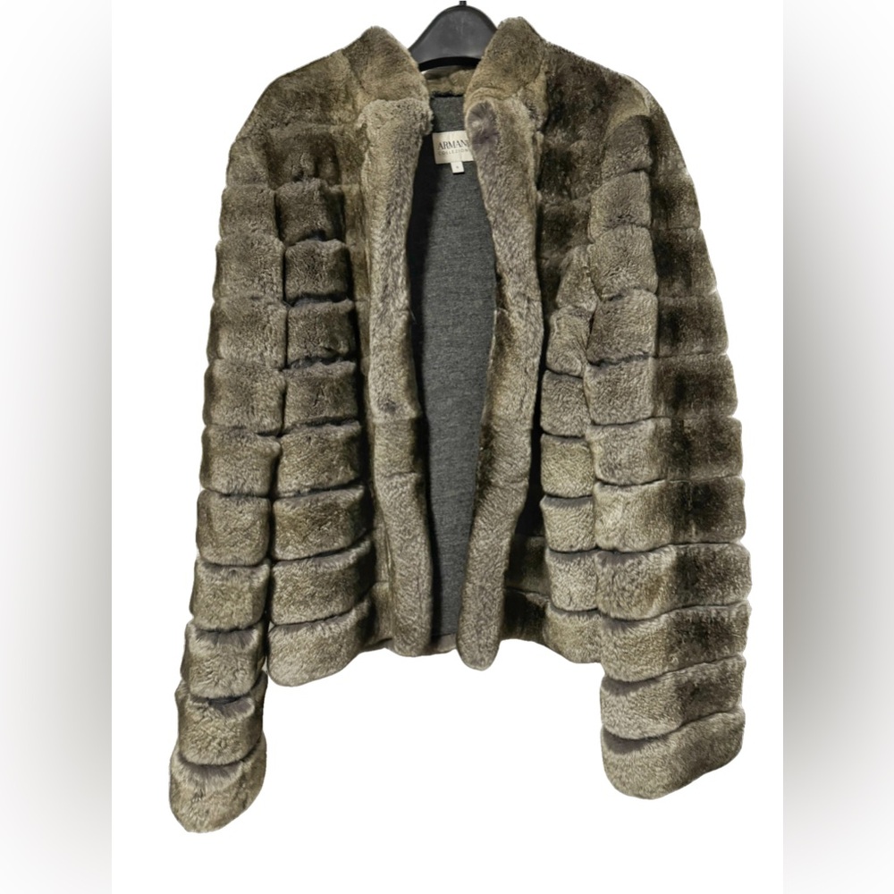 Armani Collezioni Grey Mink Fur Jacket / Coat